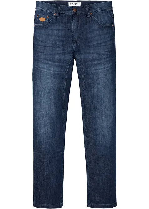 Classic Fit Jeans med f&ouml;rst&auml;rkt gren, Tapered, bonprix