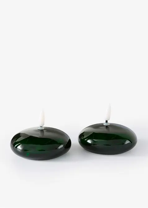 LED-ljus i form av oljelampor (2-pack), bonprix
