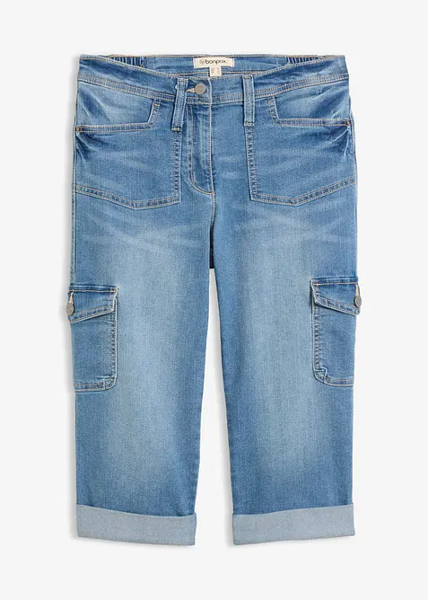 Cargojeans, Mid Waist, Stretch, bonprix