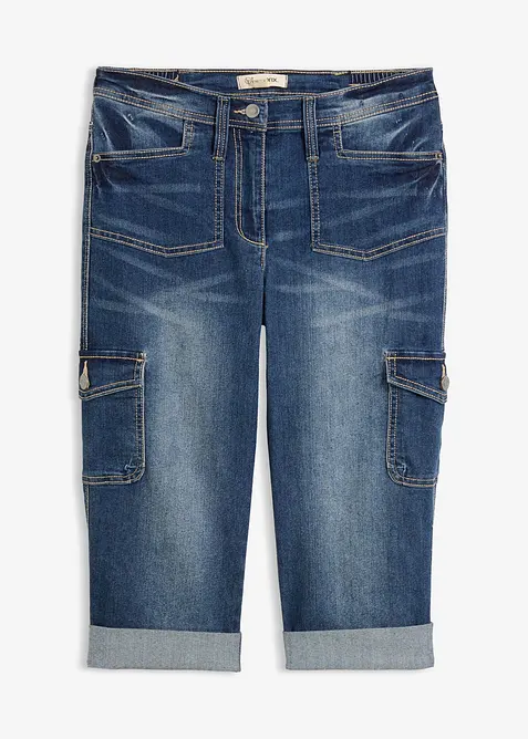 Cargojeans, Mid Waist, Stretch, bonprix