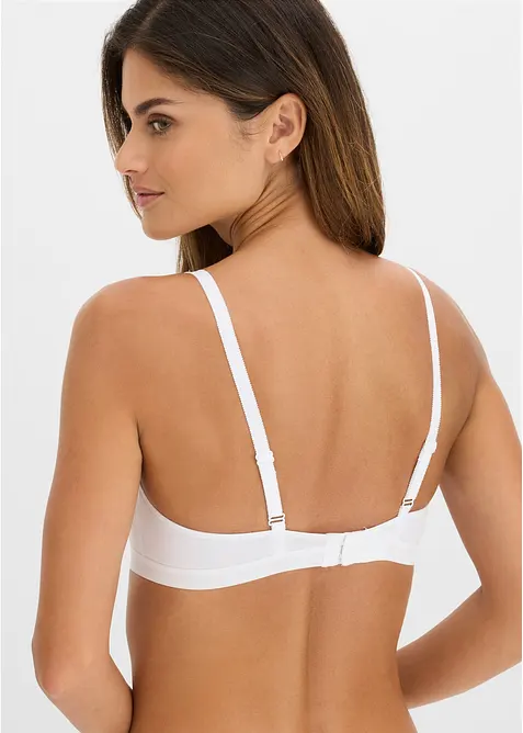 BH utan bygel med ekologisk bomull (3-pack), bonprix