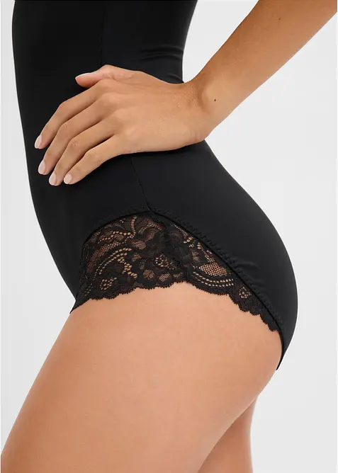 Snyggt dekorerad  body med medelh&ouml;g formande effekt, bonprix