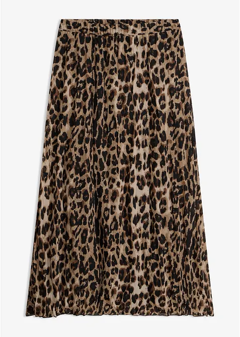 Chiffongkjol med krinklade effekter, bonprix