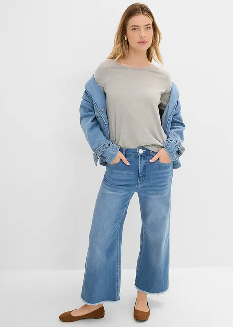 L&aring;ng&auml;rmad topp (2-pack), bonprix