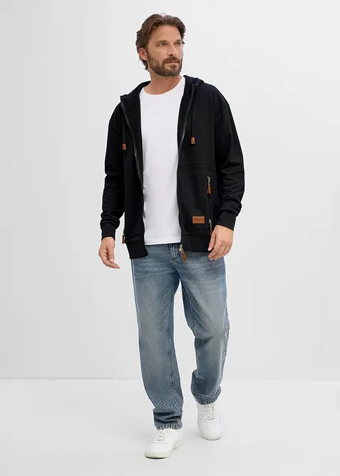 Munkjacka av mjuk bomullsmix, Loose Fit, bonprix