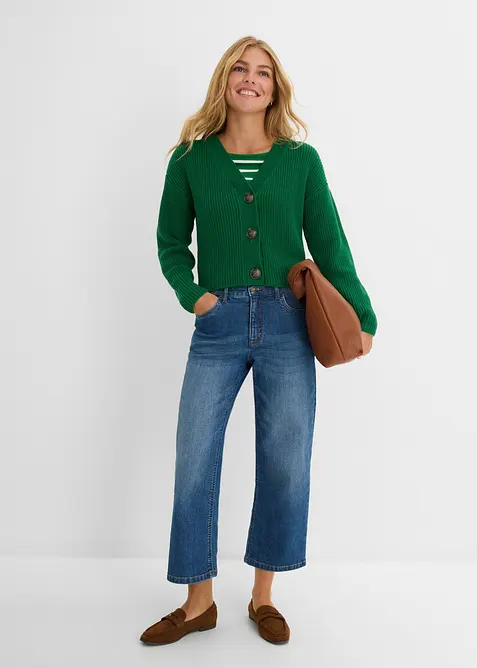 Wide Leg-jeans Mid Waist, bonprix