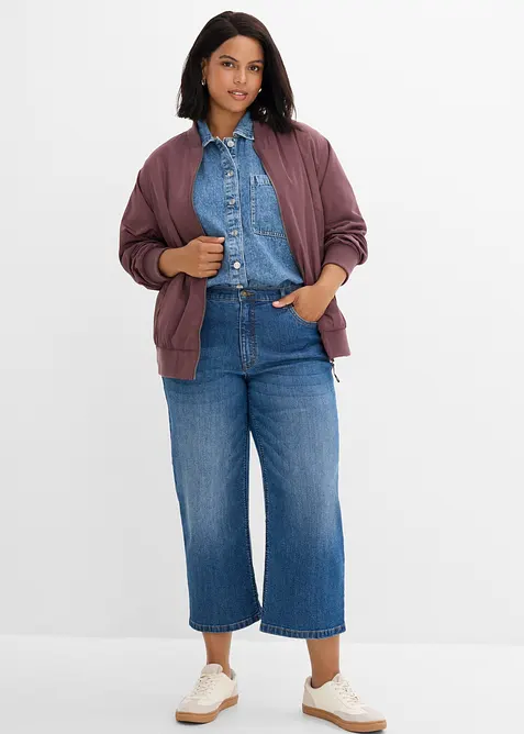 Wide Leg-jeans Mid Waist, bonprix