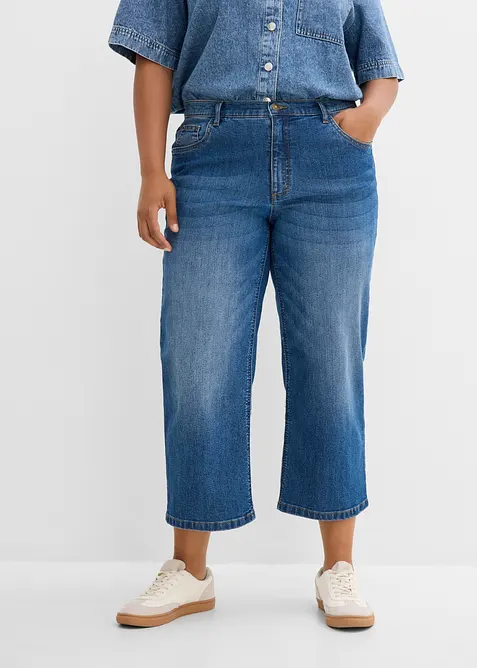 Wide Leg-jeans Mid Waist, bonprix
