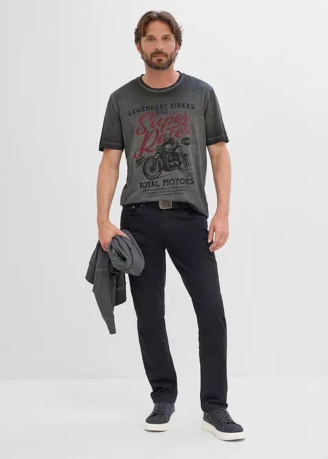 T-shirt i ekologisk bomull med tv&auml;ttade effekter, bonprix