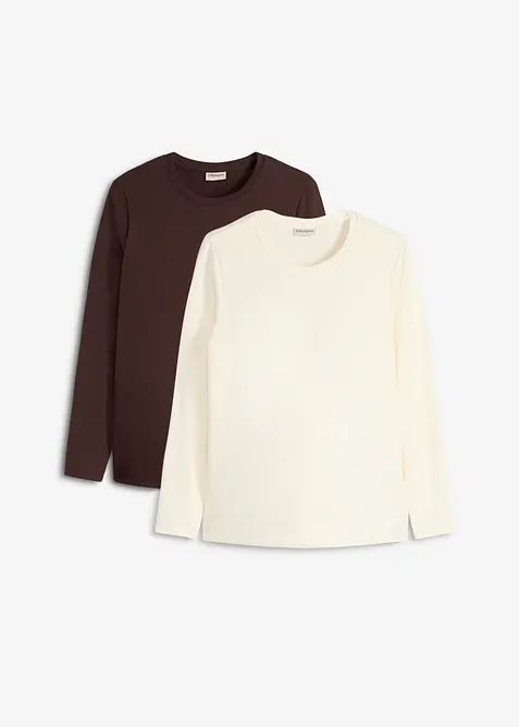 Mamma-/amningstopp med bomull (2-pack), bonprix