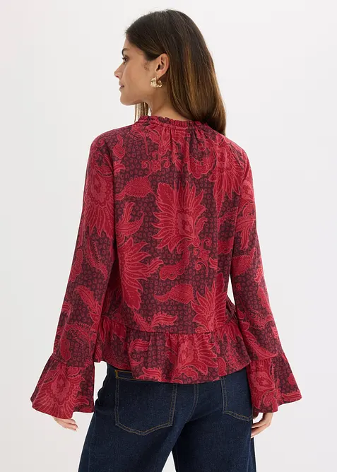 Blus av mjuk modalmix, bonprix
