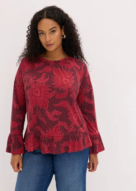 Blus av mjuk modalmix, bonprix