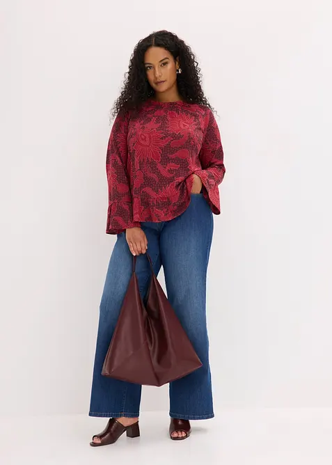 Blus av mjuk modalmix, bonprix