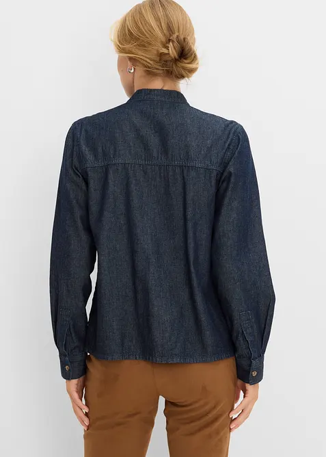 Jeansblus i ren bomull, bonprix