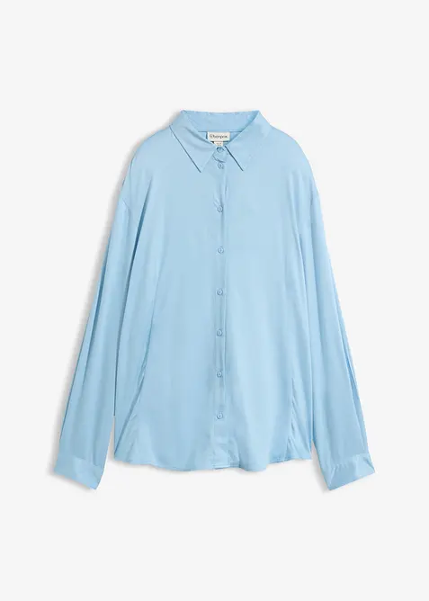 Skjortblus av mjuk viskos, bonprix