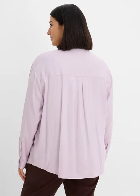 Skjortblus av mjuk viskos, bonprix