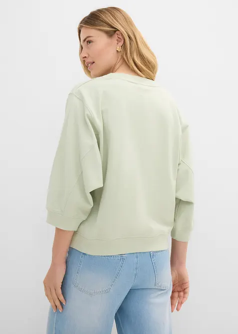 Oversized sweatshirt av bomull, bonprix