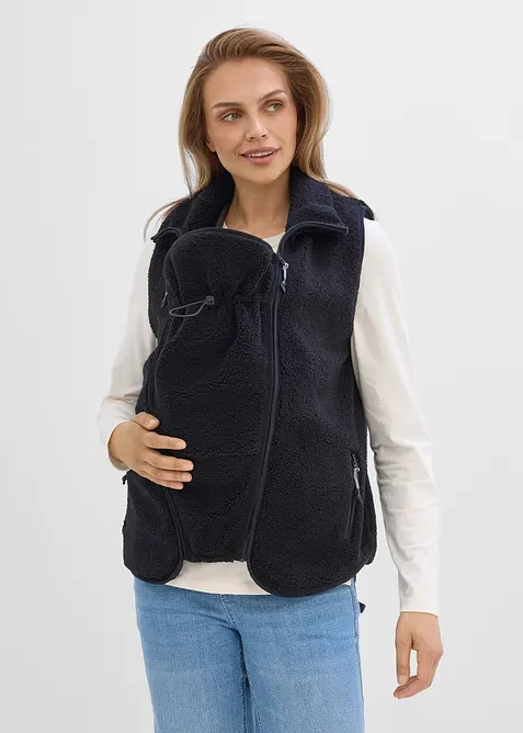 Mammav&auml;st med babyficka i teddyfleece, bonprix
