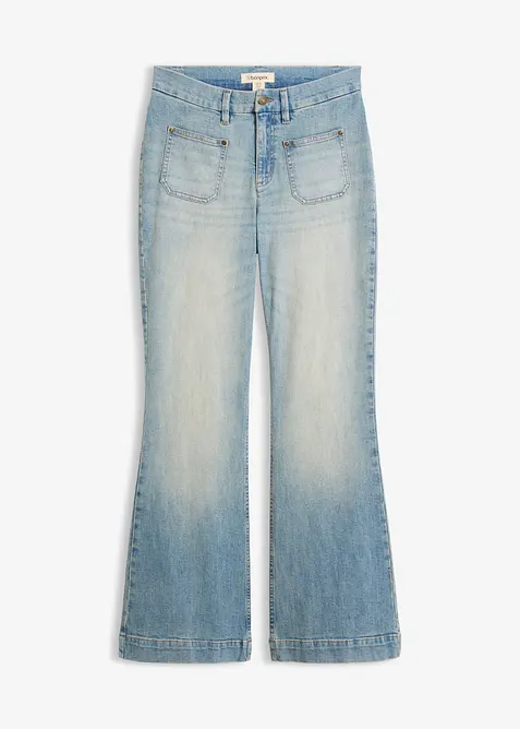 Flared jeans, Mid Waist, bonprix