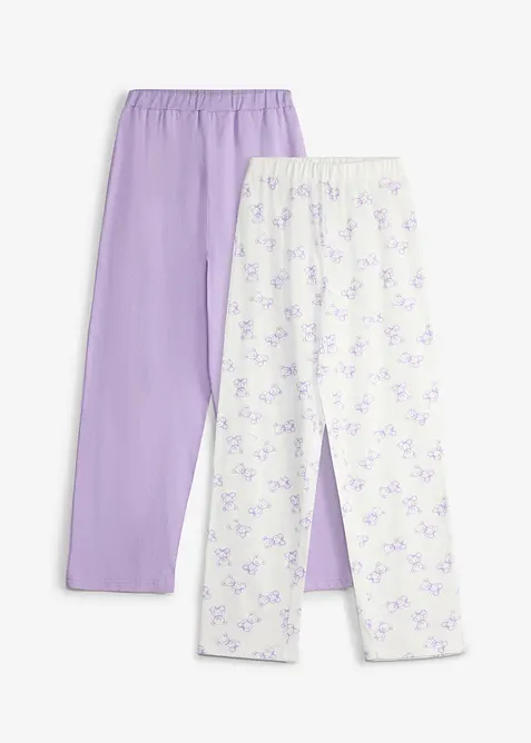 Pyjamasbyxa i ekologisk bomull (2-pack), bonprix
