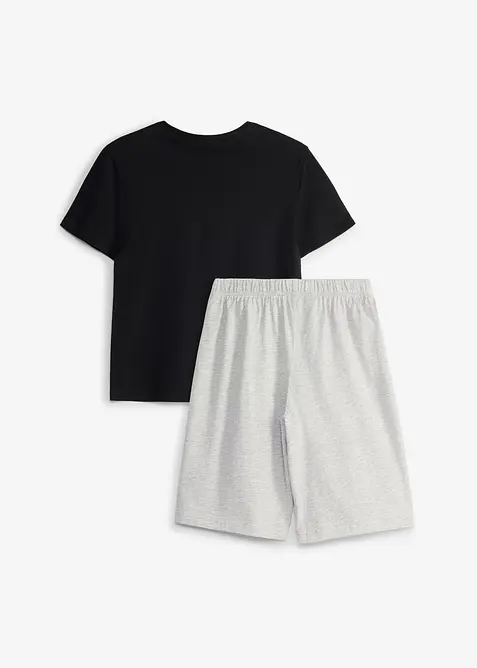 Pyjamas med shorts och med mjuk, ekologisk bomull, bonprix
