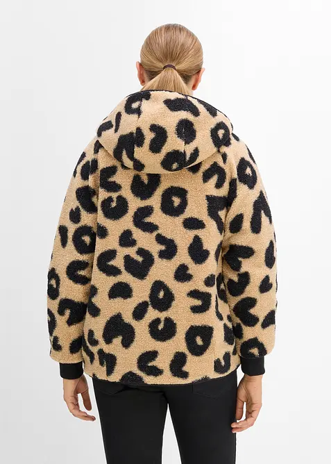 Mammajacka med babyficka, i teddyfleece, bonprix