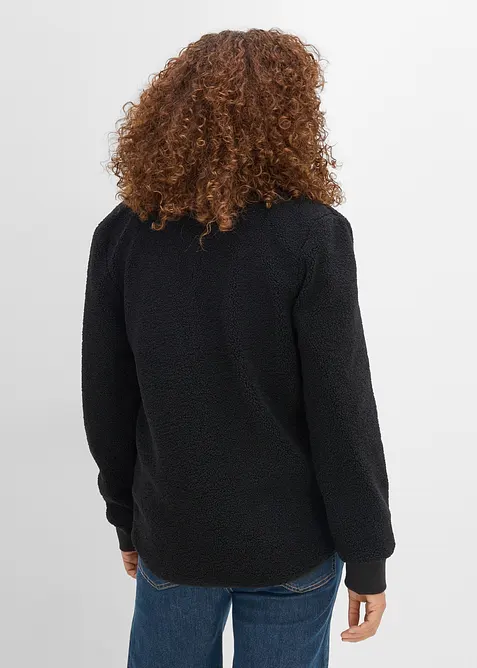 Mammajacka med babyficka, i teddyfleece, bonprix
