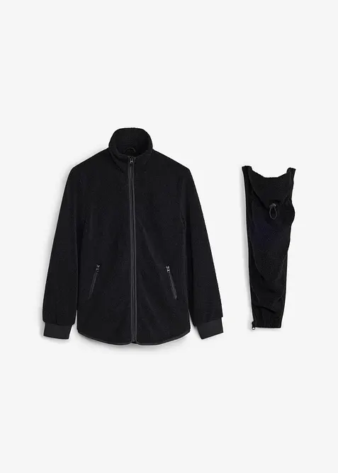 Mammajacka med babyficka, i teddyfleece, bonprix