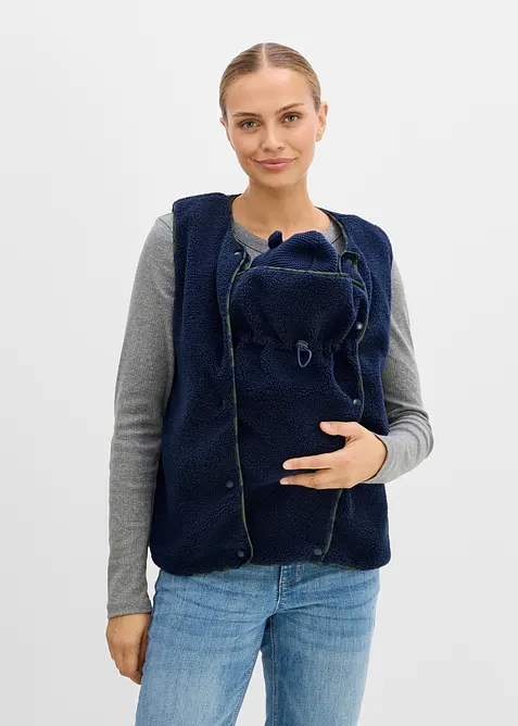Mammav&auml;st med babyficka, i teddyfleece, bonprix