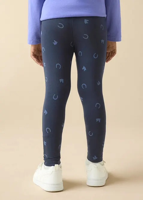 Leggings av stretchig mix med ekologisk bomull (3-pack), bonprix