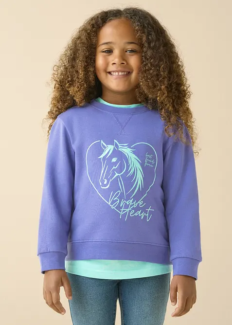 Sweatshirt med ekologisk bomull, bonprix