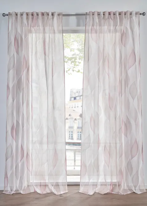 Gardin med &aring;tervunnen polyester (1-pack), bonprix