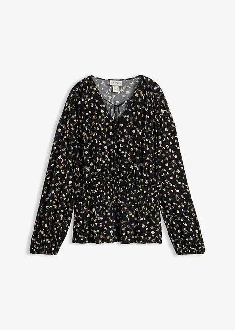 Blus i viskoskr&auml;pp, bonprix