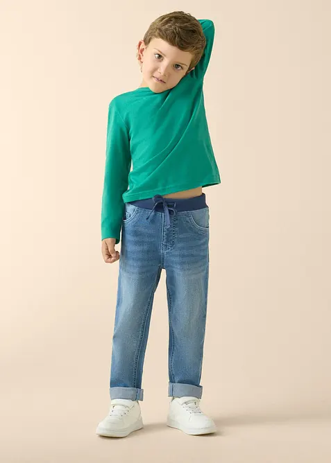 Dra p&aring;-jeans, Regular, Straight (2-pack), bonprix
