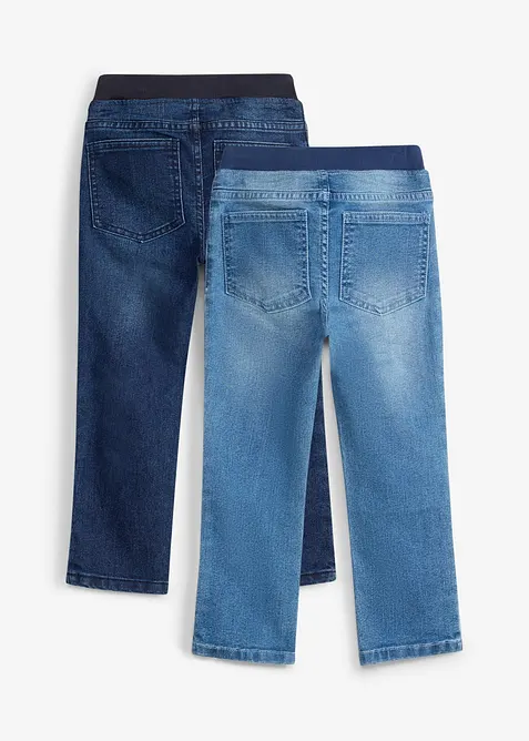Dra p&aring;-jeans, Regular, Straight (2-pack), bonprix