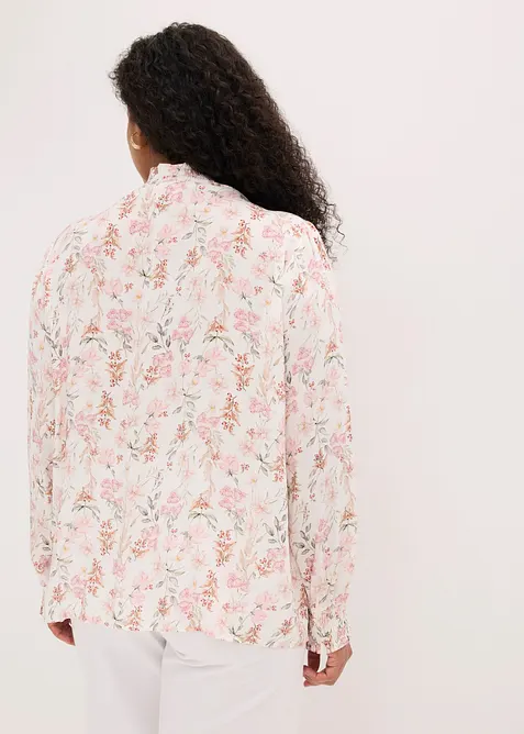 Blus i f&ouml;ljsam viskos, bonprix