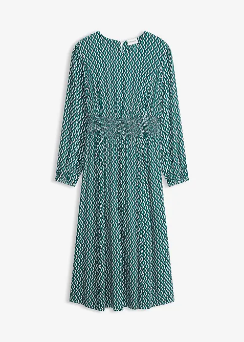 Mellanl&aring;ng kl&auml;nning i f&ouml;ljsam viskos, bonprix