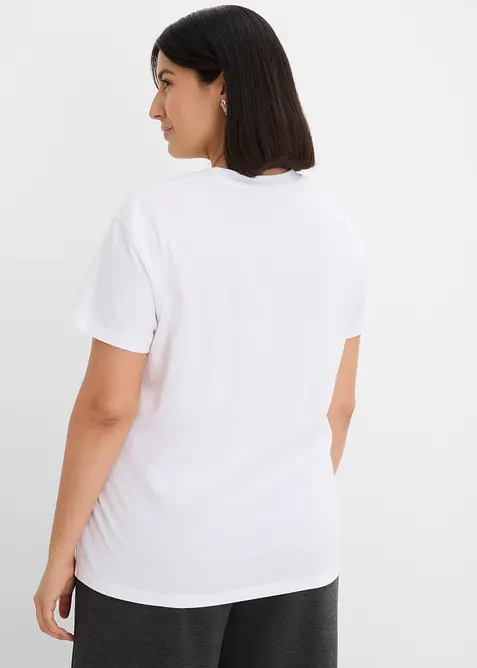 Ledig T-shirt med bomull, bonprix