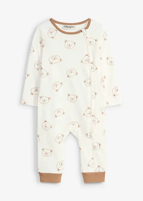 Pyjamas av ekologisk bomull (2-pack), bonprix