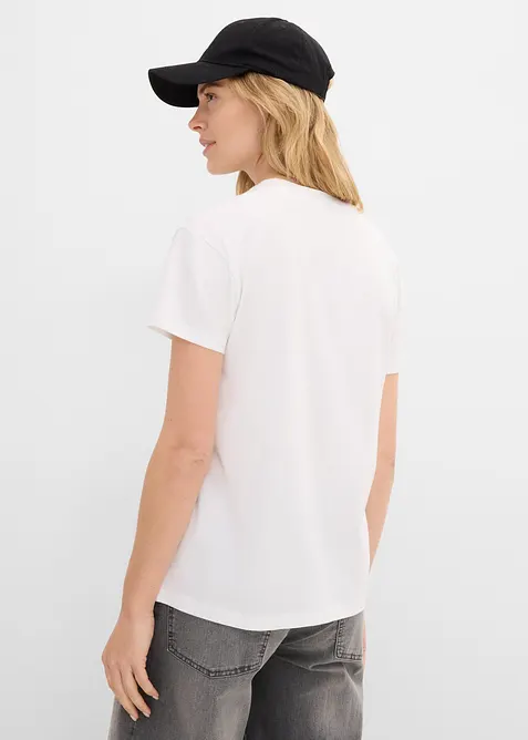 Ledig T-shirt med bomull, bonprix