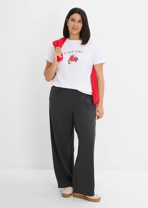 Ledig T-shirt med bomull, bonprix