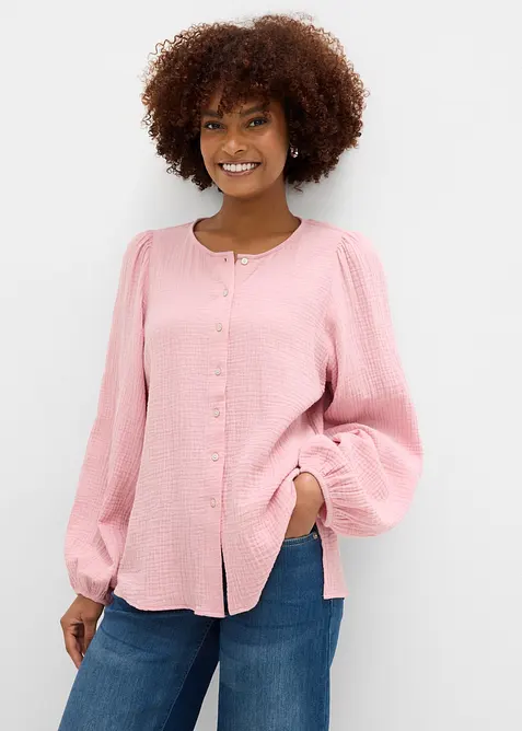 Oversizeblus i mjuk muslin, bonprix