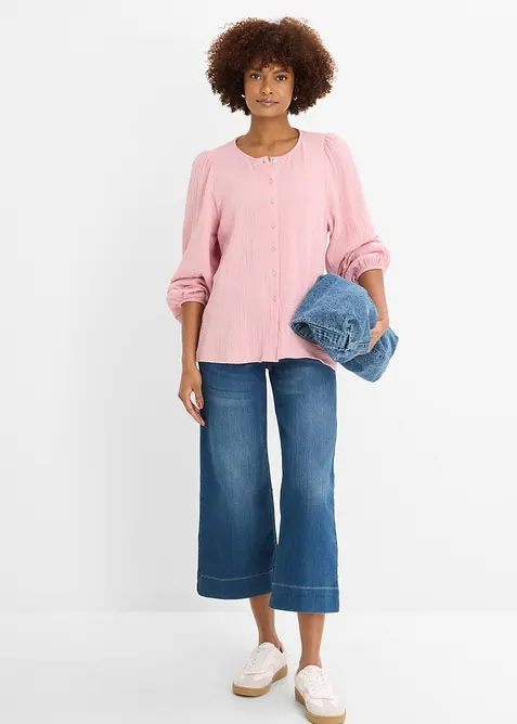 Oversizeblus i mjuk muslin, bonprix