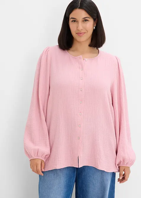 Oversizeblus i mjuk muslin, bonprix