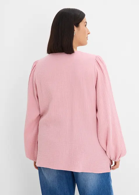 Oversizeblus i mjuk muslin, bonprix