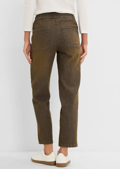 Straight Jeans High Waist, cropped, bonprix