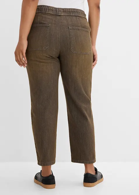Straight Jeans High Waist, cropped, bonprix