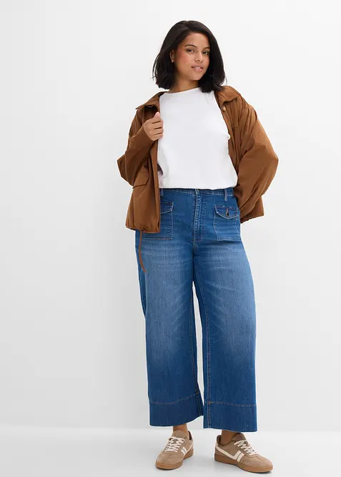 Jeans med Wide Leg och High Waist, bonprix