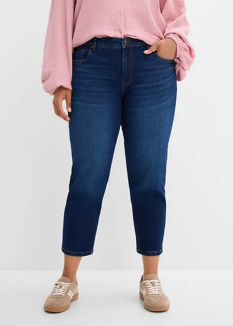 Straight Jeans Mid Waist cropped, bonprix