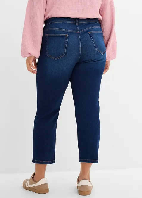 Straight Jeans Mid Waist cropped, bonprix